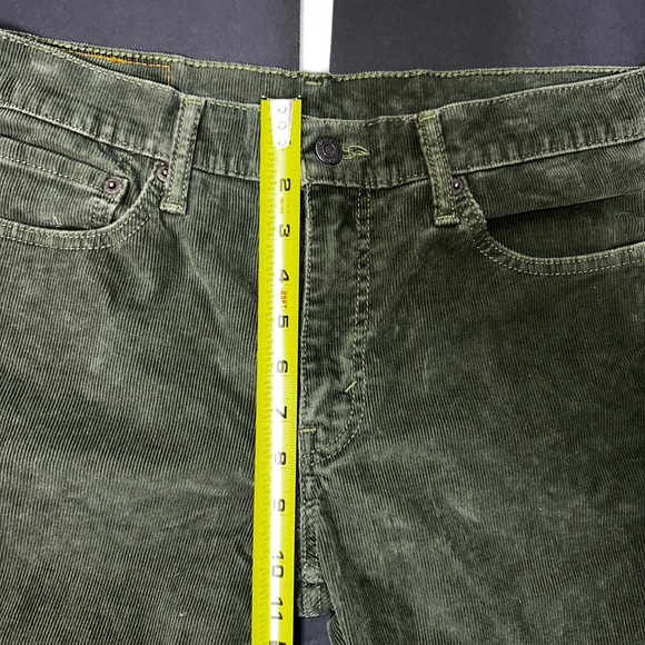 Levi’s 511 Slim Fit Corduroy Pants Olive Green W33 L32 - Picture 13 of 16